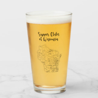 Wisconsin Supper Club ThMED Beer Glass Glas