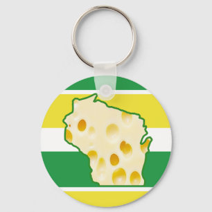 Wisconsin Swiss Cheese Head Sleutelhanger