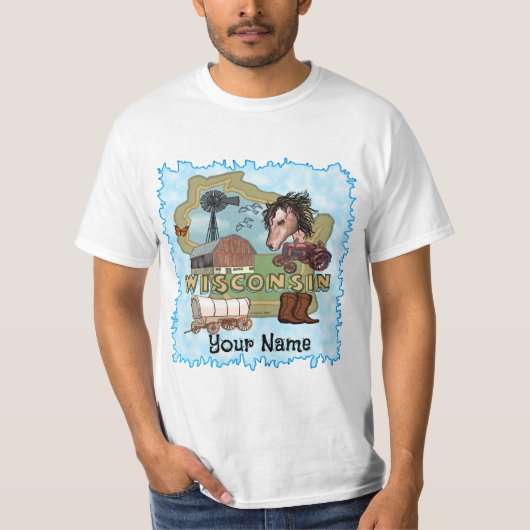 Wisconsin T-shirt (Voorkant)