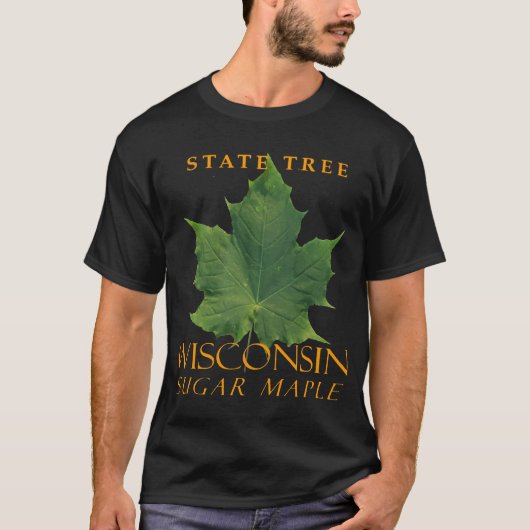 Wisconsin Territory Boom De Suikeresdoorn T-shirt (Voorkant)