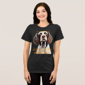 Wisconsin Territory Dog The Water Spaniel   Tri-Blend Shirt (Voorkant volledig)