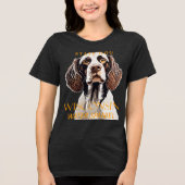 Wisconsin Territory Dog The Water Spaniel Tri-Blend Shirt (Voorkant)
