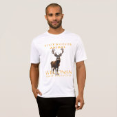 Wisconsin Territory Wilde Dier De Witstaart T-shirt (Voorkant volledig)