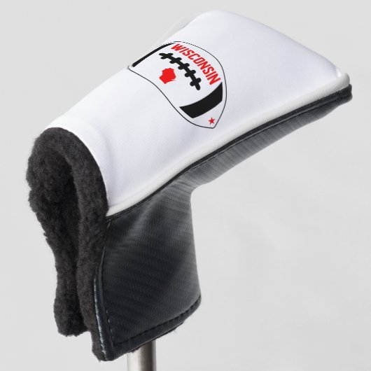 Wisconsin ThMED Football Golfheadcover (3/4 voorkant)