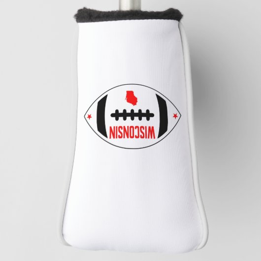 Wisconsin ThMED Football Golfheadcover (Draai 90)