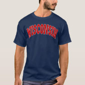 Wisconsin Throwback Design Classic T-shirt (Voorkant)