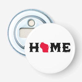 Wisconsin Thuis Button Flesopener