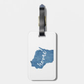 Wisconsin Thuis Houtnerf Bagagelabel (Achterkant verticaal)