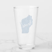 Wisconsin Thuis Houtnerf Glas (Achterkant)