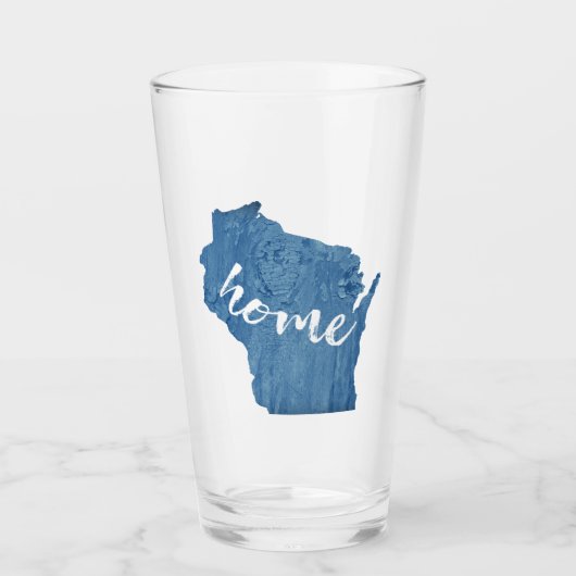 Wisconsin Thuis Houtnerf Glas (Voorkant)