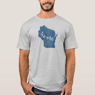 Wisconsin Thuis Houtnerf T-shirt