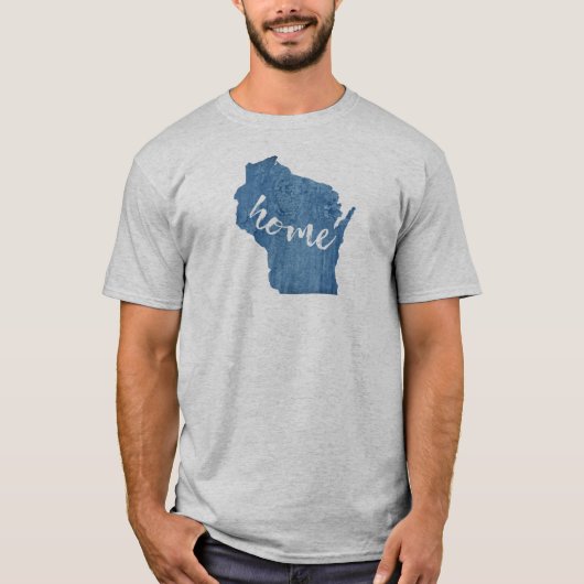 Wisconsin Thuis Houtnerf T-shirt (Voorkant)