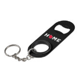 Wisconsin Thuis Mini Flessenopener (Voorkant Gekanteld)