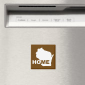 Wisconsin Thuis Weg Van Staat Koelkastmagneet Magneet (Insitu (Vaatwasser))