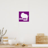 Wisconsin Thuis Weg Van Staat Poster Bord (Keuken)