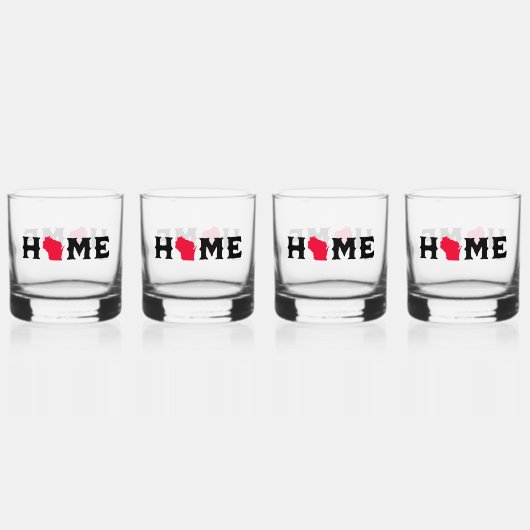 Wisconsin Thuis Whisky Glas (Achterkant)