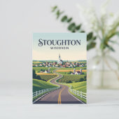 Wisconsin Town USA Briefkaart (Staand voorkant)