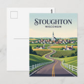 Wisconsin Town USA Briefkaart (Voorkant / Achterkant)