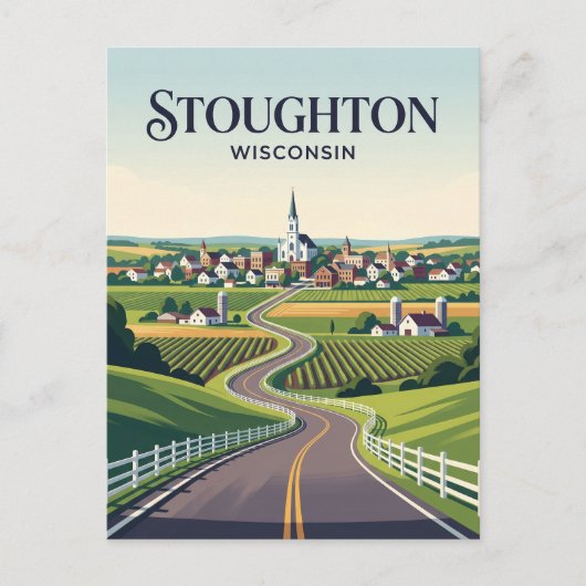 Wisconsin Town USA Briefkaart (Voorkant)