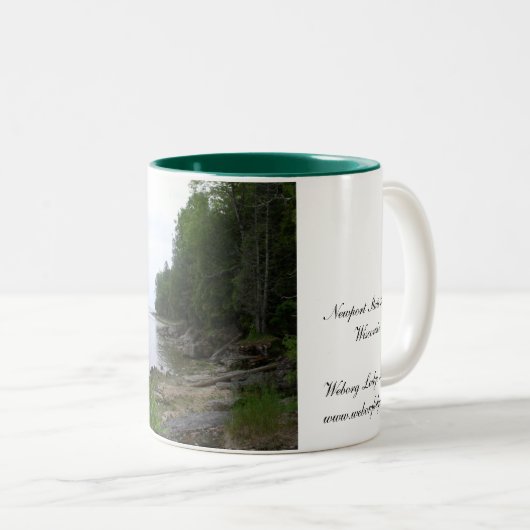 Wisconsin Travel Mug Tweekleurige Koffiemok (Voorkant rechts)