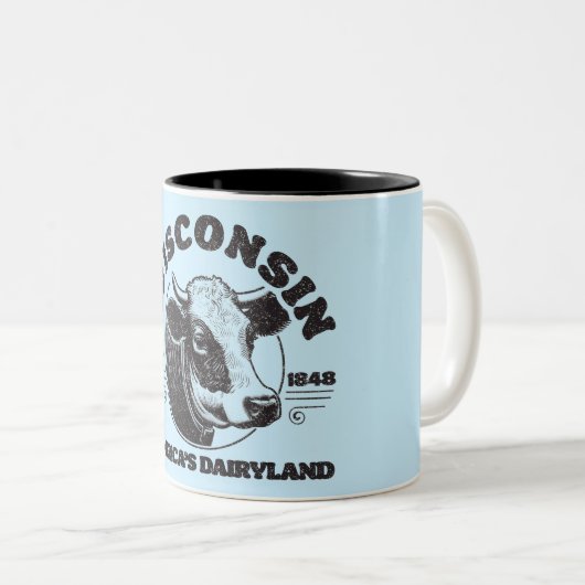  Wisconsin Tweekleurige Koffiemok (Voorkant rechts)