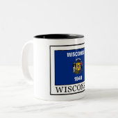 Wisconsin Tweekleurige Koffiemok (Voorkant links)