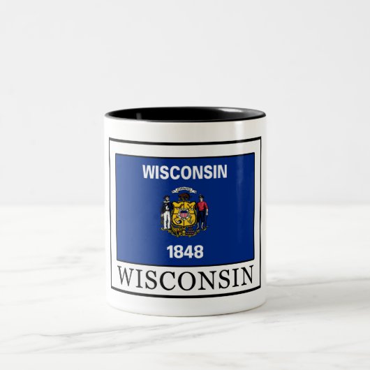 Wisconsin Tweekleurige Koffiemok (Center)