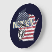 Wisconsin United States State Map  USA Grote Klok (Hoek)