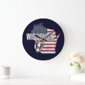 Wisconsin United States State Map  USA Grote Klok (Huis)