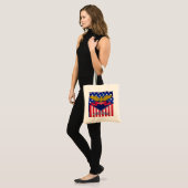Wisconsin USA Flags Tote Bag (Voorkant (model))