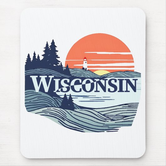 Wisconsin Verenigde Staten Muismat (Voorkant)