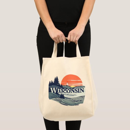 Wisconsin Verenigde Staten Tote Bag (Voorkant (product))