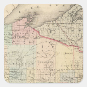 Wisconsin Vierkante Sticker