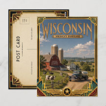 Wisconsin Vintage Art Deco Gouden Tijdperk