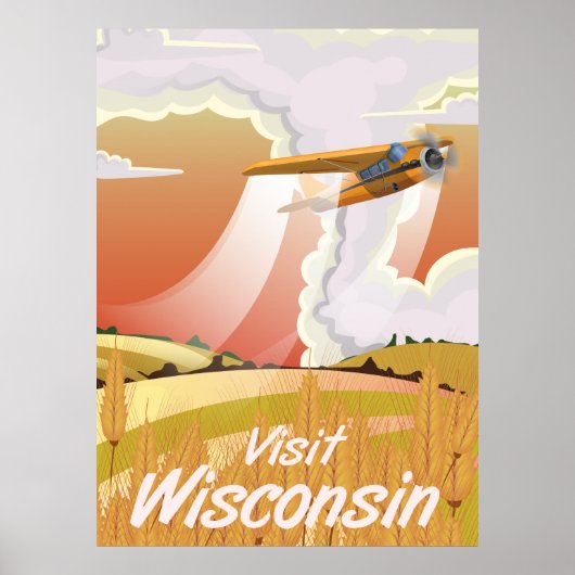 Wisconsin vintage poster (Voorkant)