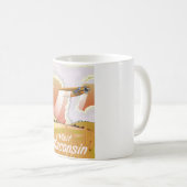 Wisconsin vintage reisposter koffiemok (Voorkant rechts)