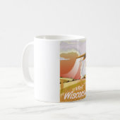 Wisconsin vintage reisposter koffiemok (Voorkant links)