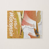Wisconsin vintage reisposter legpuzzel (Horizontaal)