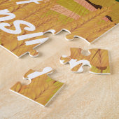 Wisconsin vintage reisposter legpuzzel (Zijkant)