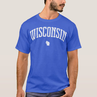 Wisconsin Vintage Style vrienden T-shirt