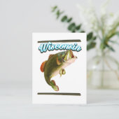 Wisconsin visposter briefkaart (Staand voorkant)