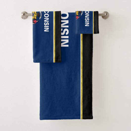 Wisconsin-vlag Bad Handdoek (Insitu)