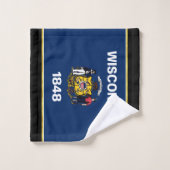 Wisconsin-vlag Bad Handdoek (Wasdoekje)