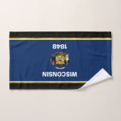 Wisconsin-vlag Bad Handdoek (Handdoek)