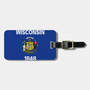 Wisconsin-vlag Bagagelabel