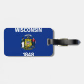 Wisconsin-vlag Bagagelabel (Achterkant horizontaal)