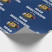 Wisconsin-vlag Cadeaupapier (Hoek)