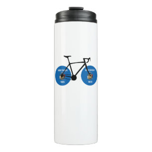 Wisconsin Vlag Fietsen Thermosbeker