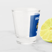 Wisconsin-vlag  shot glas (Links)