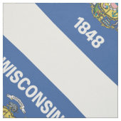 WISCONSIN Vlag Stof (Swatch)